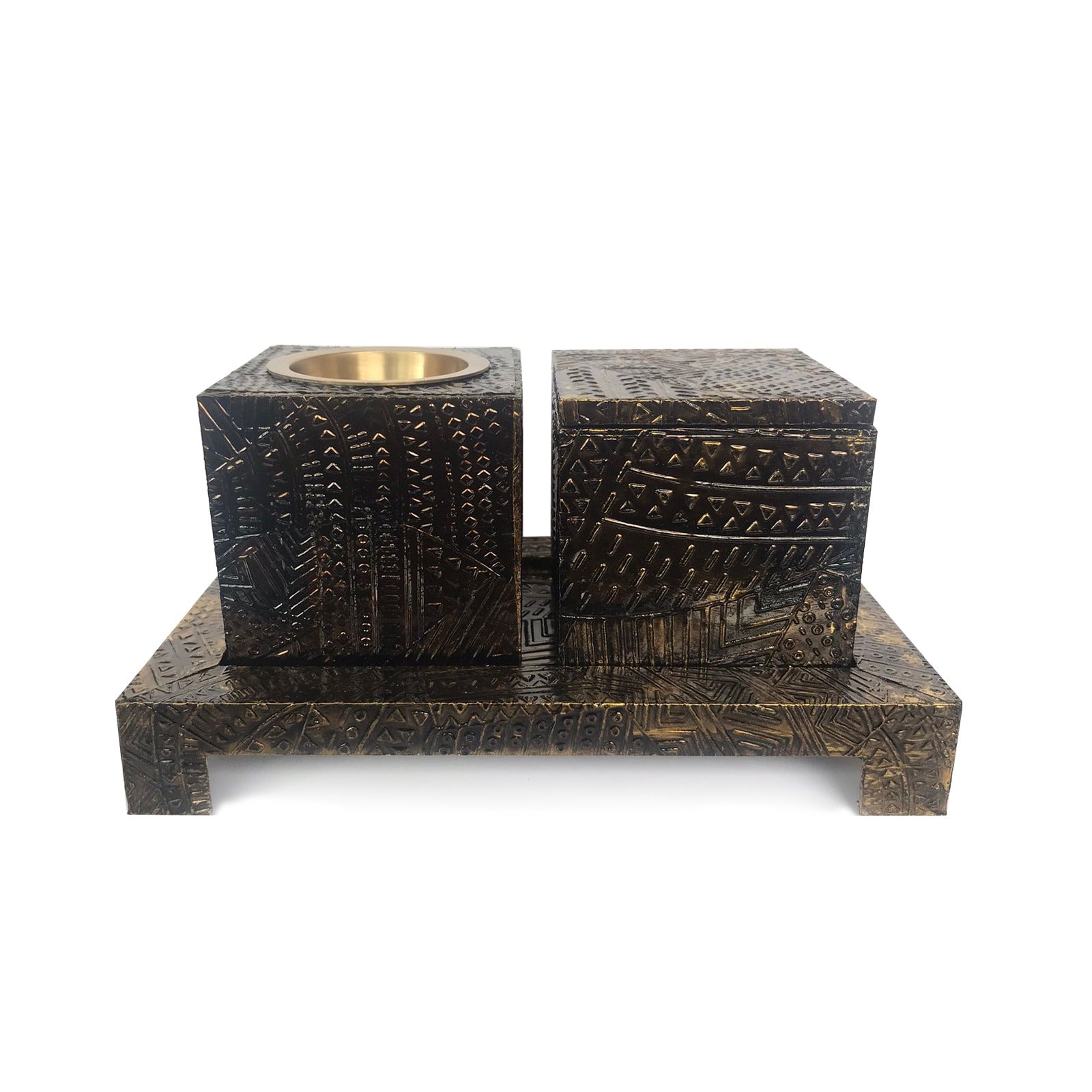 Decorative Mubkhar Set Grey by Alshaya Perfumes