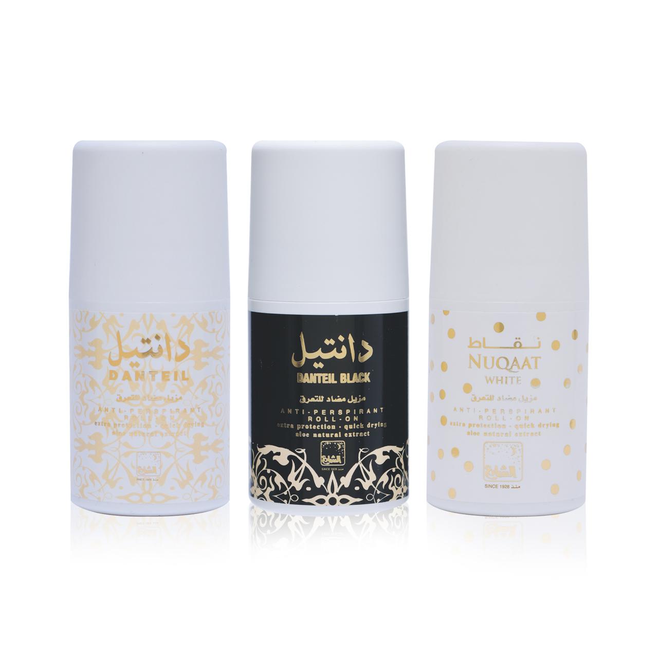 مزيل عرق رول أون من الشايع للعطور - 75 مل (3 قطع)