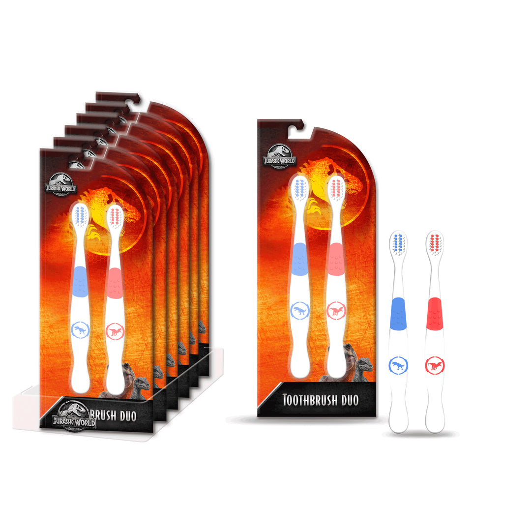 جوراسيك ورلد طقم فرش اسنان 2 قطعة