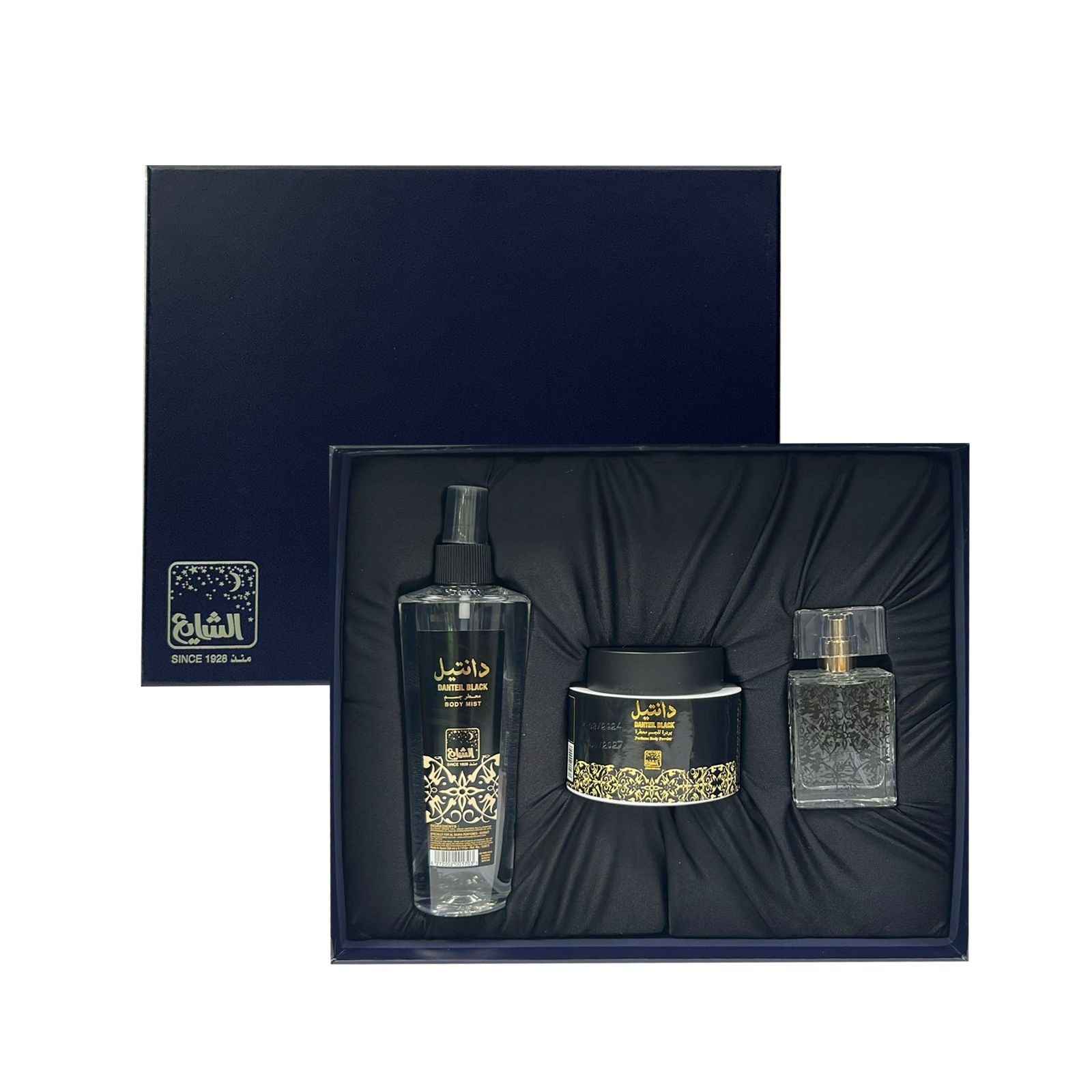 مجموعة هدايا صندوق دانتيل بلاك من الشايع للعطور