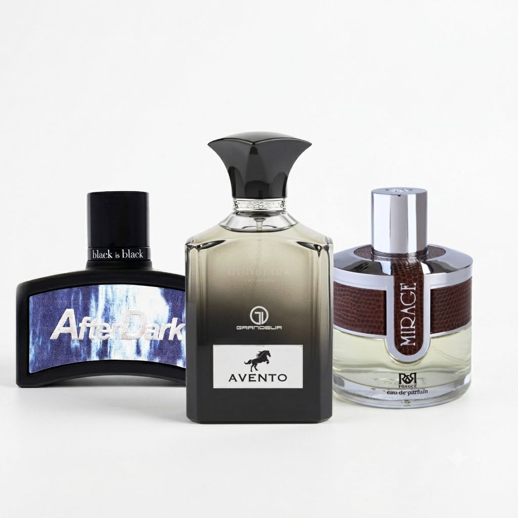 Men's Fragrance Set (Forza EDP 100ml by Jacques Battini + After Dark EDP 100ml by Black Is Black + Pour Homme EDP 100ml by Iconic Noir)