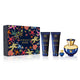 Delan Blue Pour Femme Women's Gift Set by Versace (EDP 100 ml + EDP 5 ml + Shower Gel 100 ml + Lotion 100 ml)
