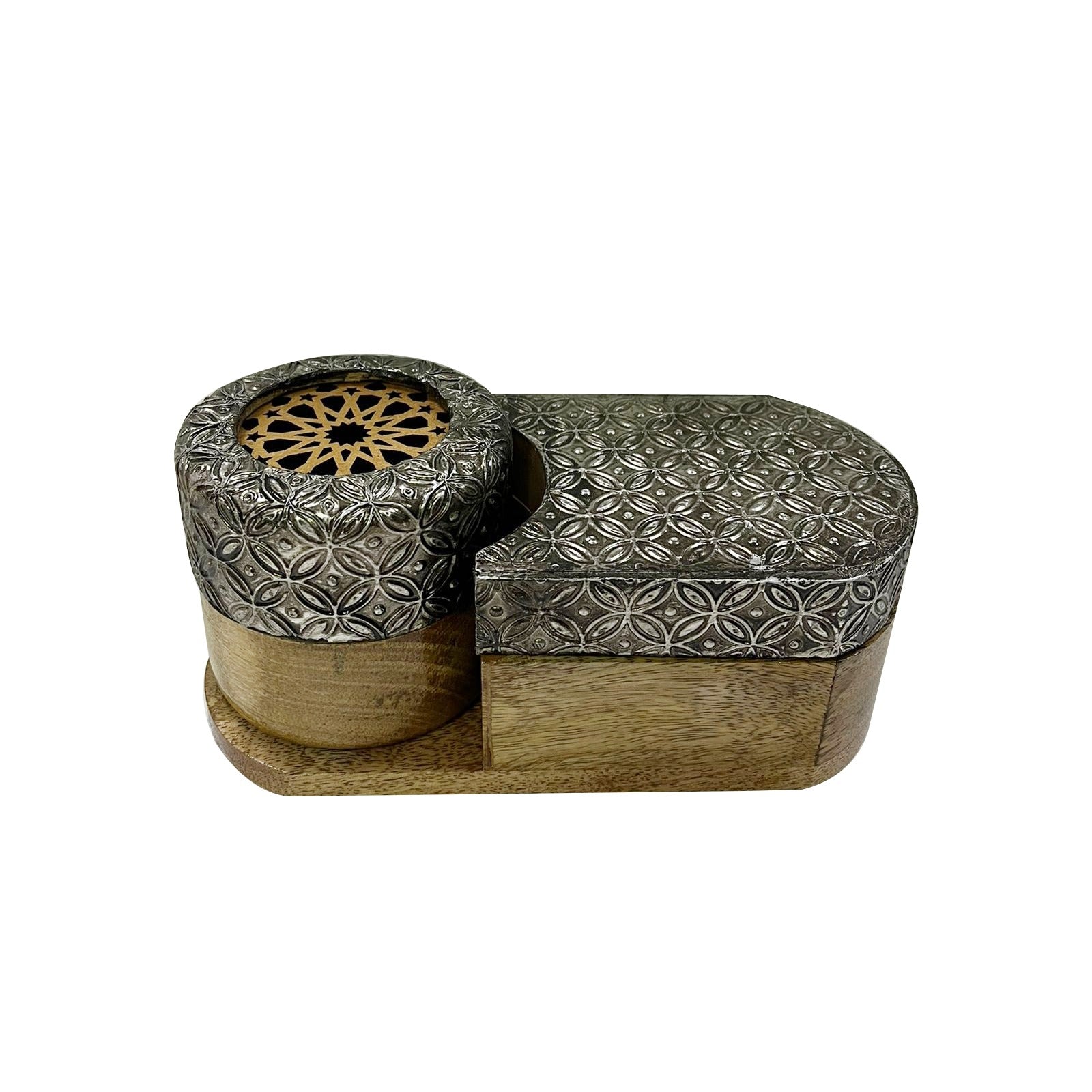 Decorative Mubkhar Set Grey by Alshaya Perfumes