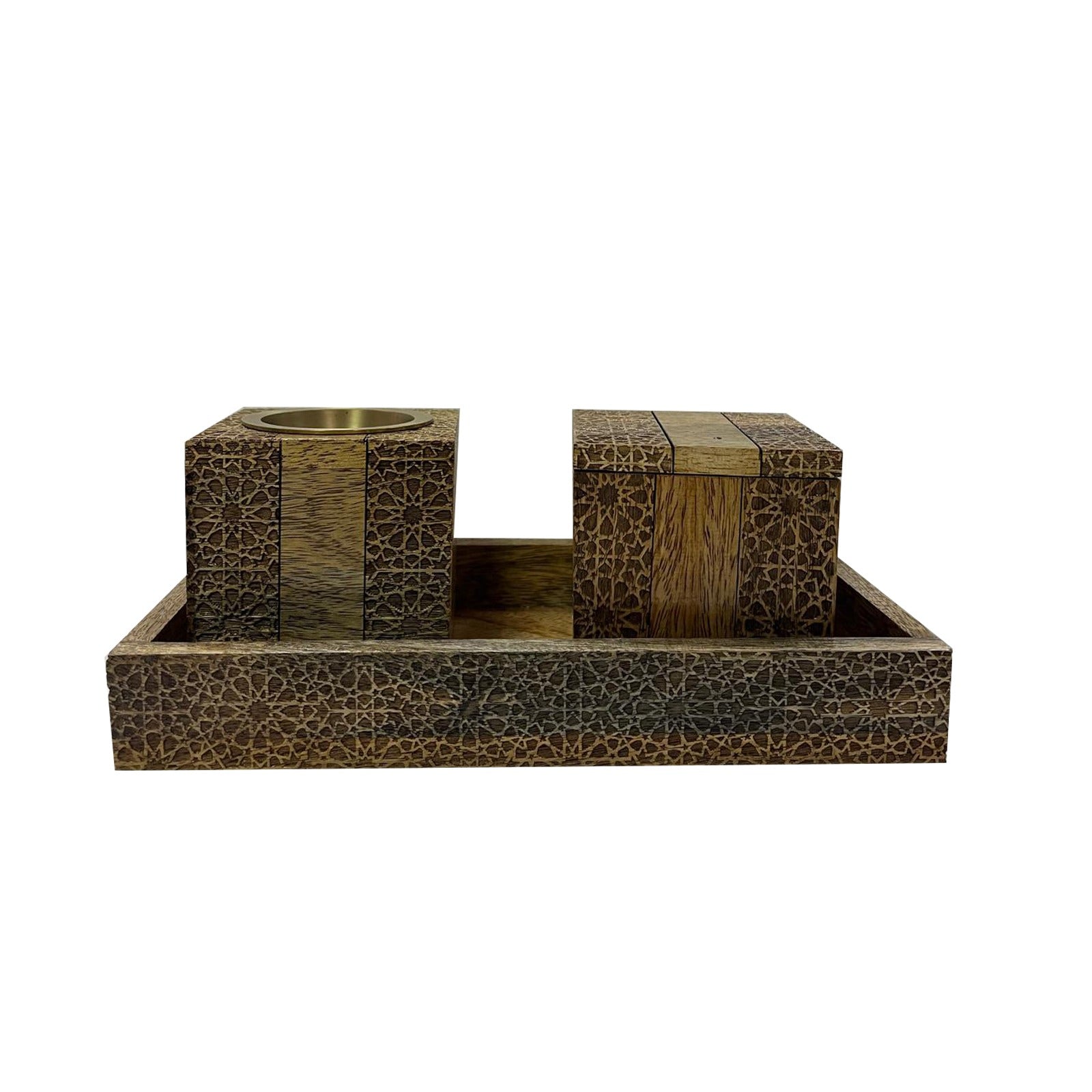 Decorative Mubkhar Set Grey by Alshaya Perfumes