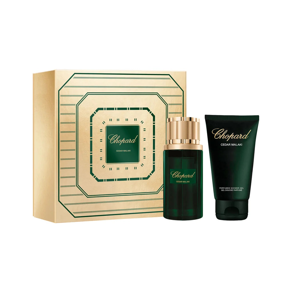 Malaki Cedar Men & Women Fragrance Set by Chopard (EDP 80ml + Shower Gel)