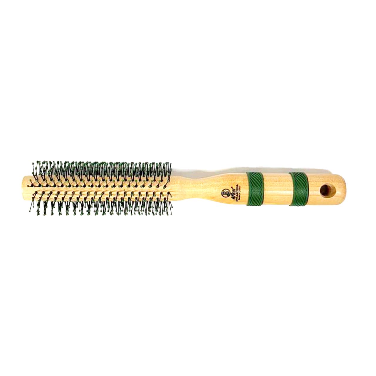 Round Wooden Hair Brush by Afkar