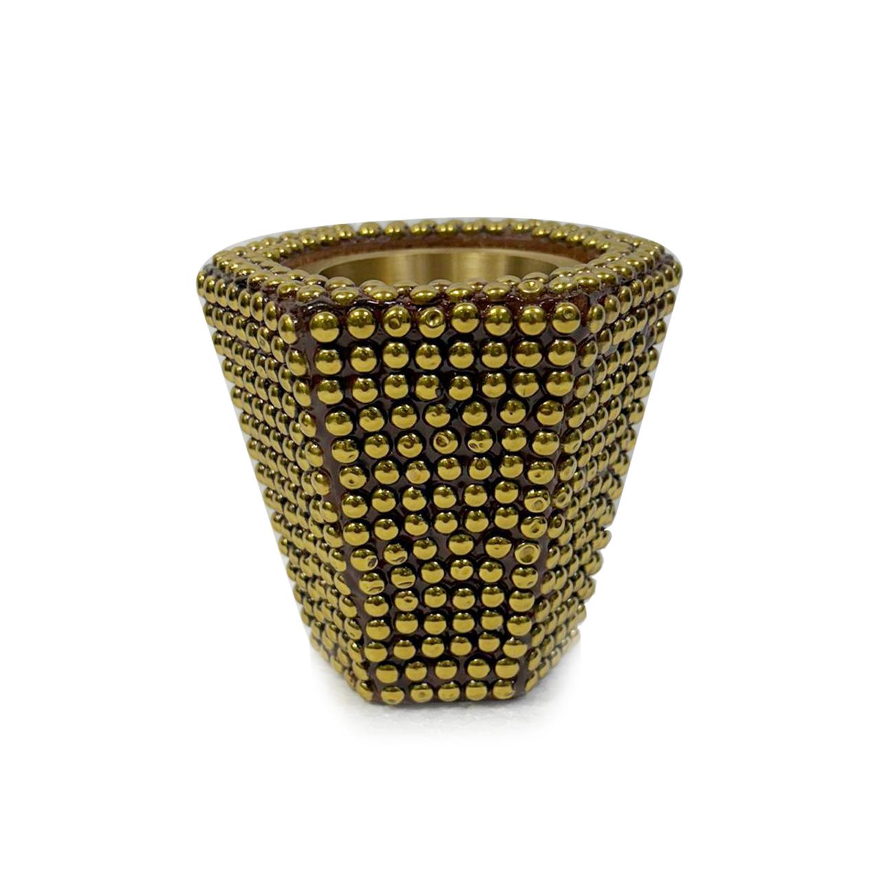 Gold Hexagonal Bakhoor Burner by Al-Shaya Perfumes