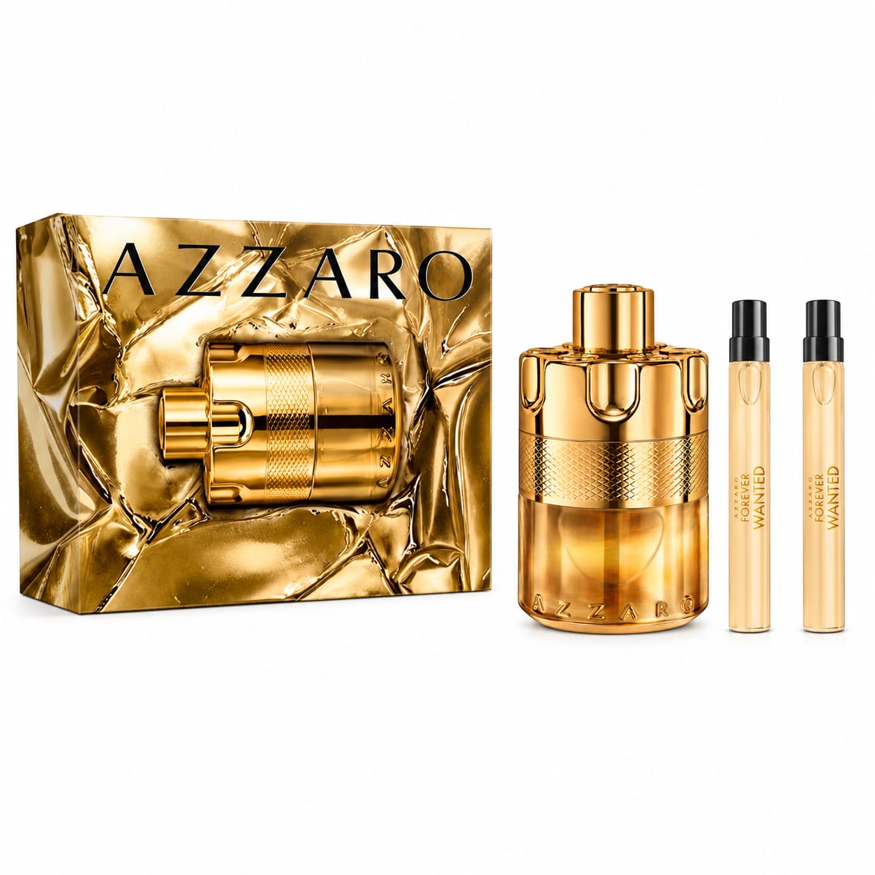  Wanted Elixir  Men’s Fragrance Gift Set by Azzaro – (EDP 100 ml +EDP 10 ml + EDP 10 ml)