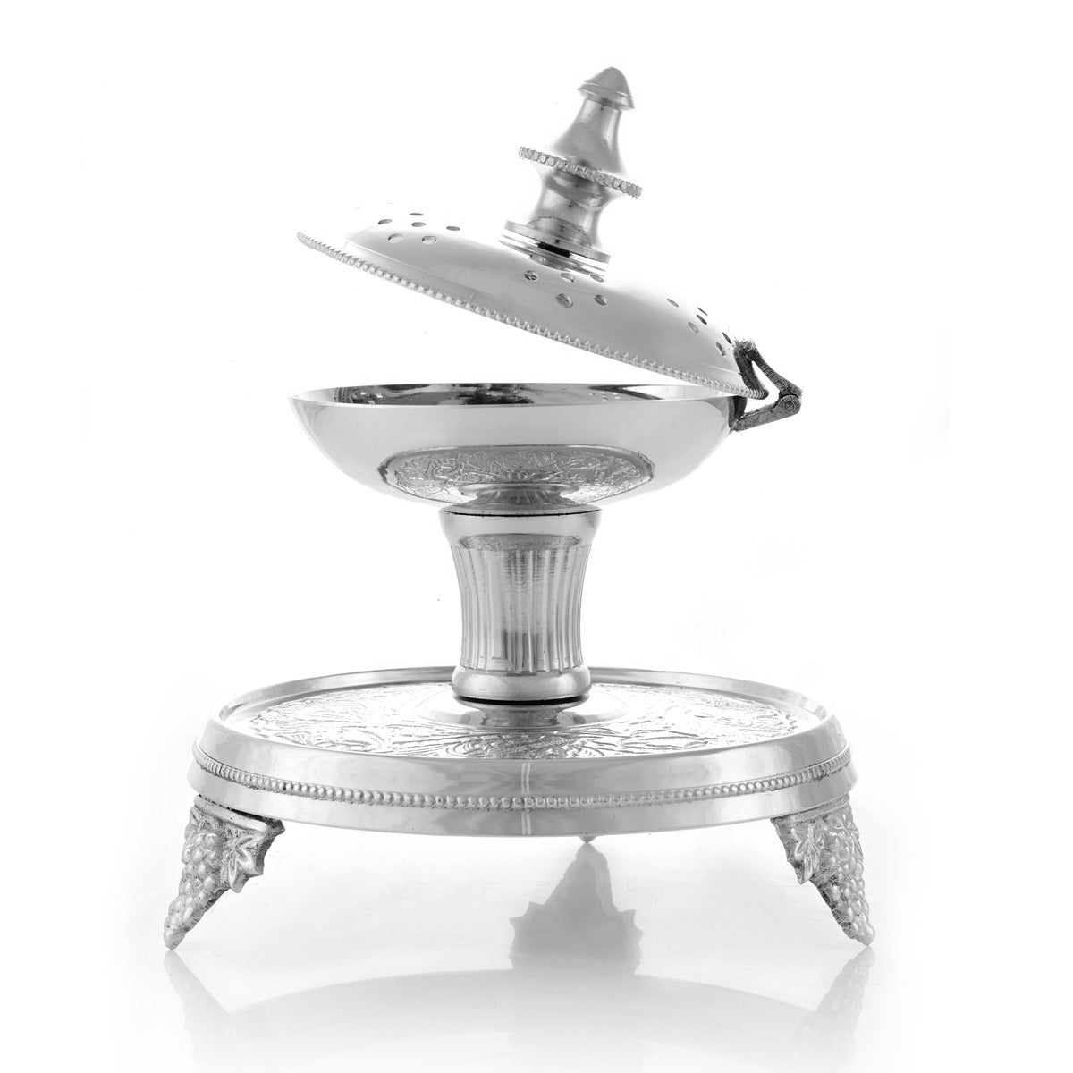 Nickel-Plated Mubkhar by Al Shayea Perfumes