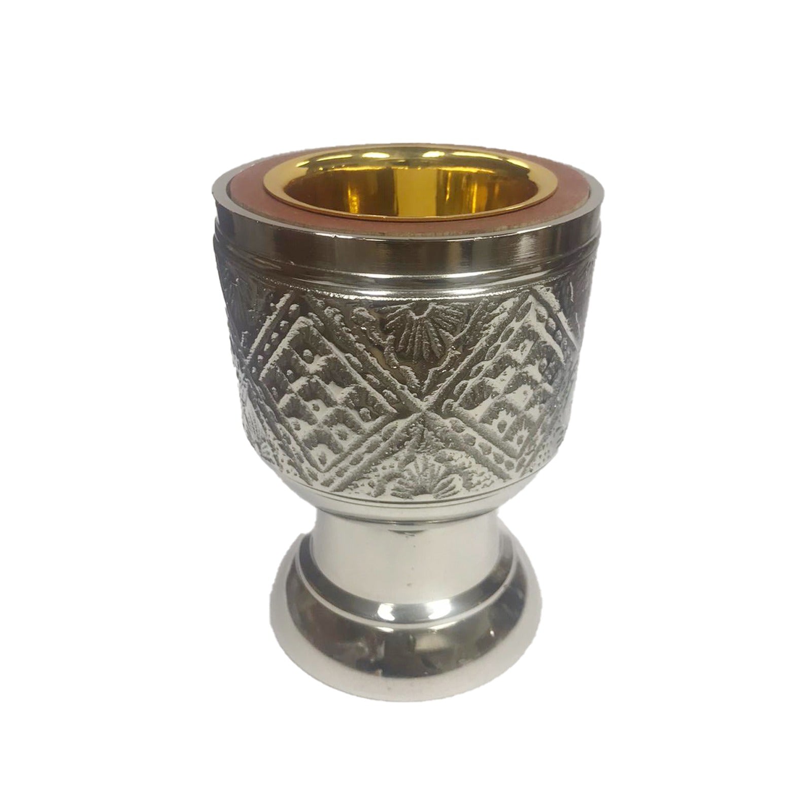 Mubkhar Cup Design Aluminum with Base by Al Shaya Perfumes