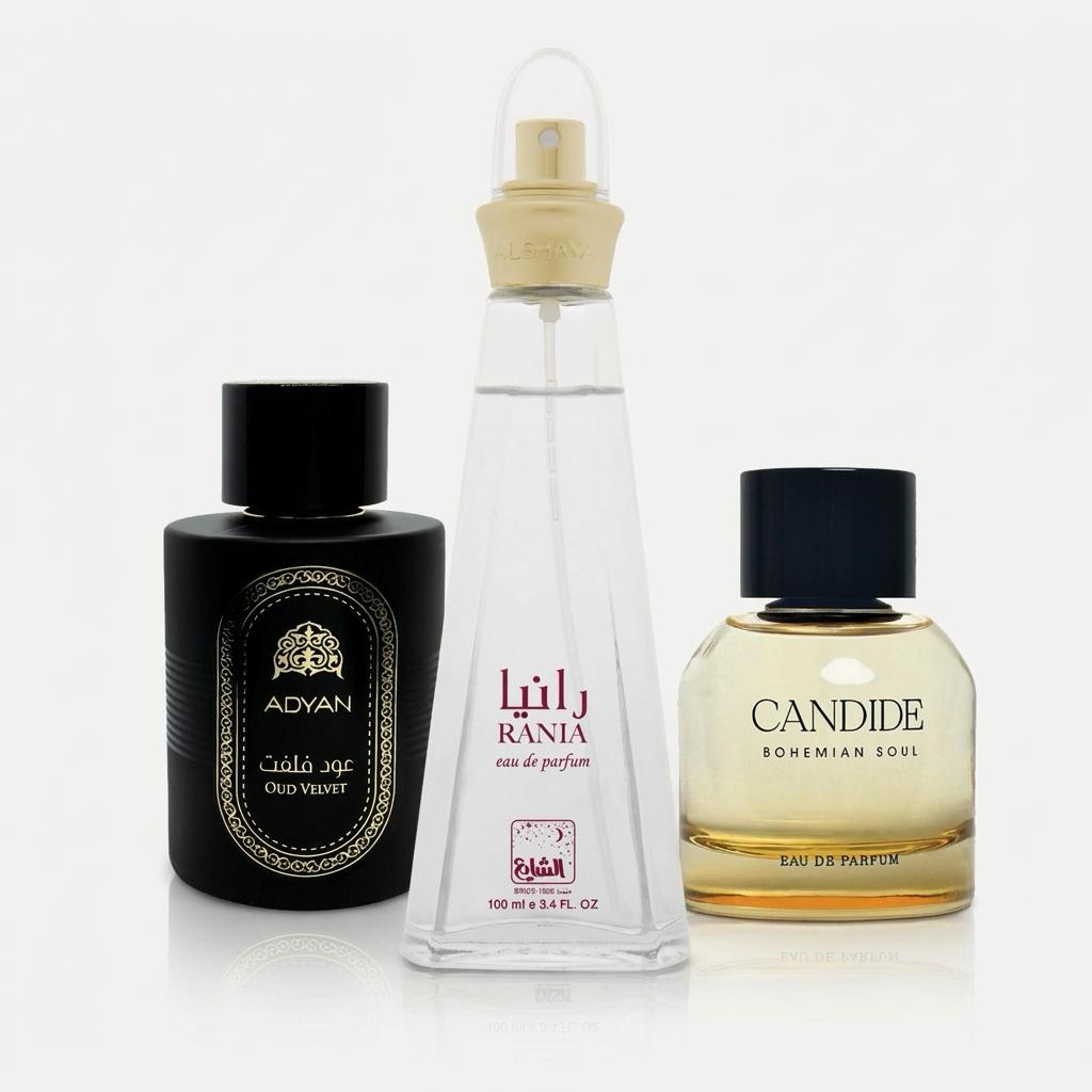 Women’s Eau de Parfum Collection (La Beauté Noire – 100 ml + Eternal Crystal Edition – 100 ml + Anniversary Crystal Edition No. 123 – 100 ml)