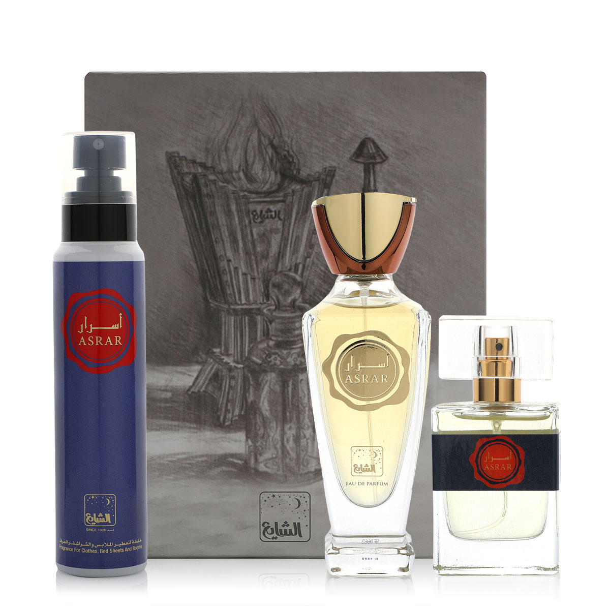 طقم اسرار ( عطر 100 مل + عطر30 مل + خلطة )