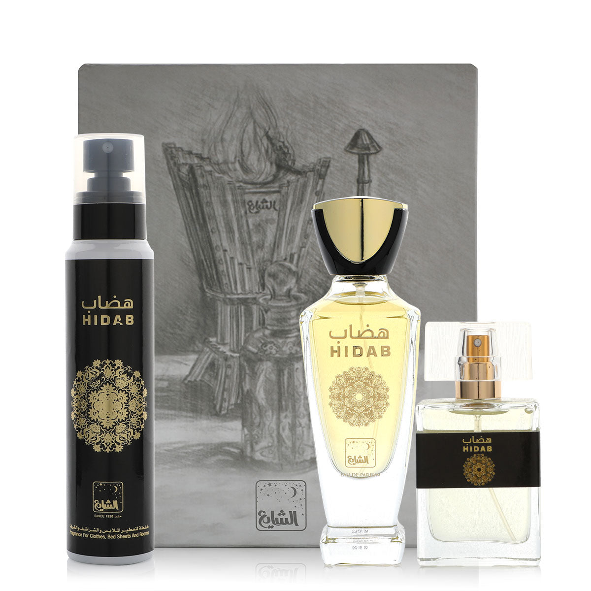 طقم هضاب ( عطر100 مل + عطر30 مل + خلطة )