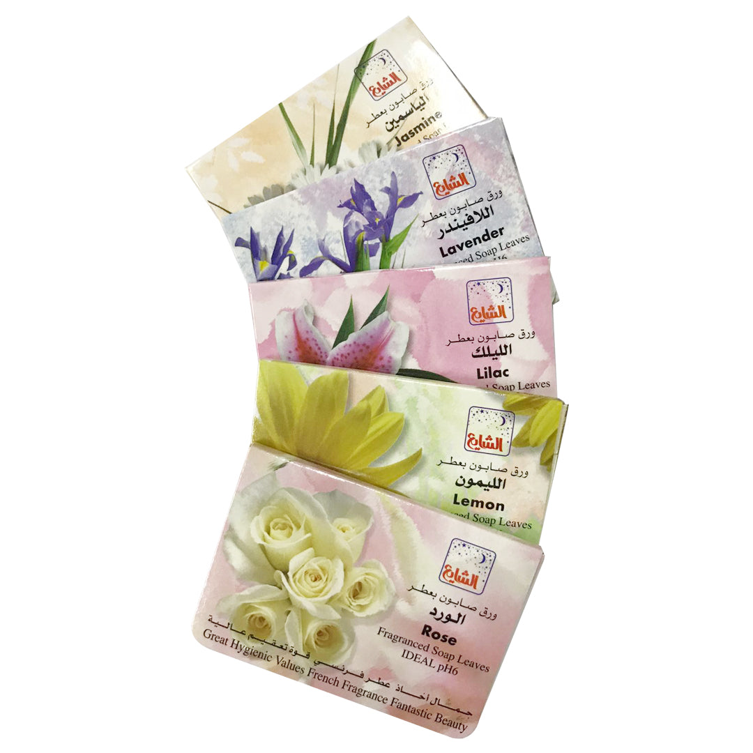 ورق صابون معطر 15 حبة - 5 علب